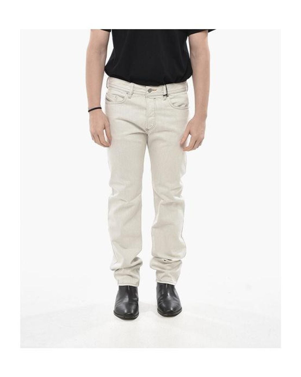 DIESEL Buster-X Tapered Jeans in Gray for Men | Lyst