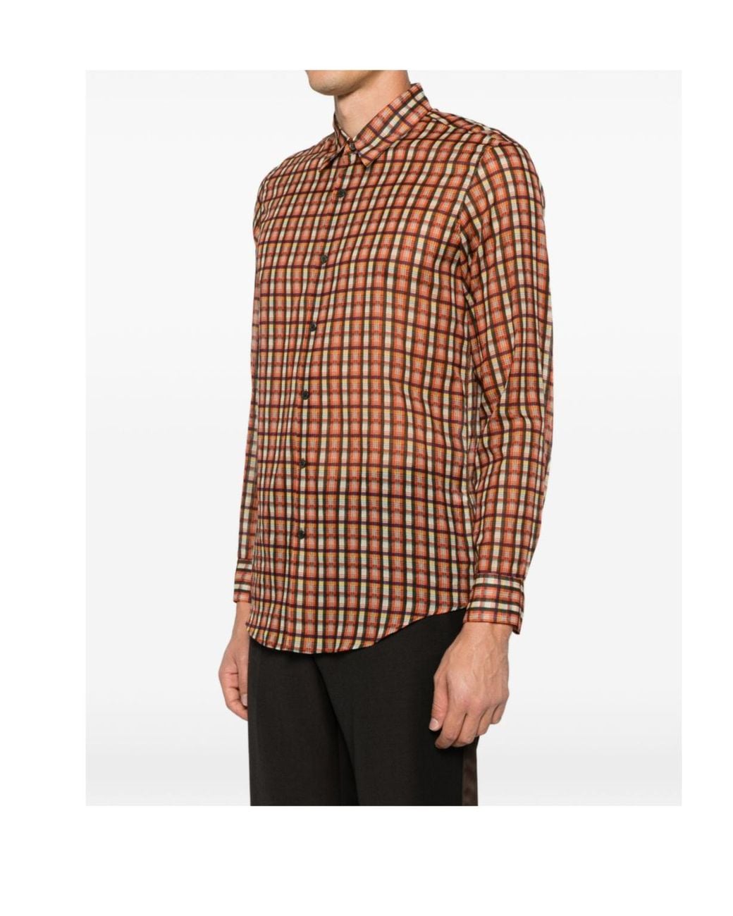 Dries Van Noten Brown Classic Plaid-Print Shirt for men