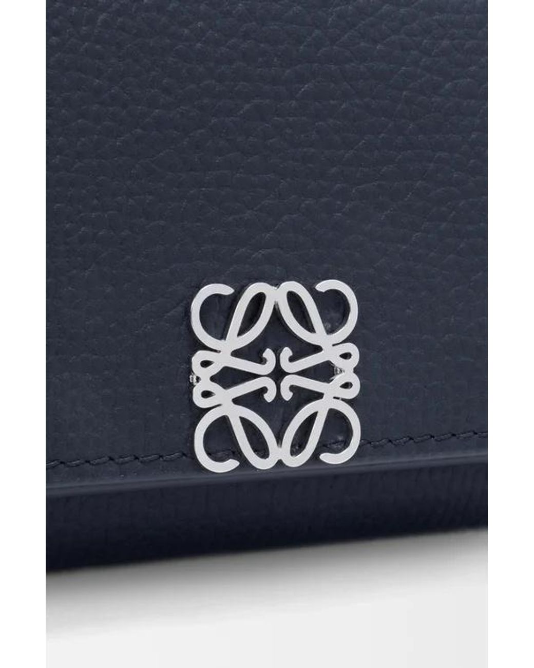 Loewe Blue Anagram Trifold Wallet