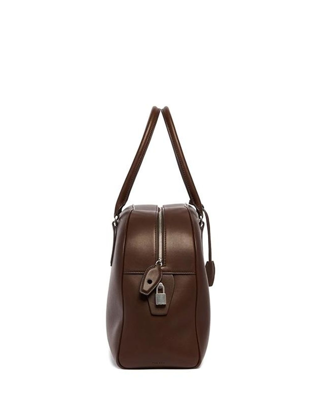 The Row Brown Top Handle Tote Bag