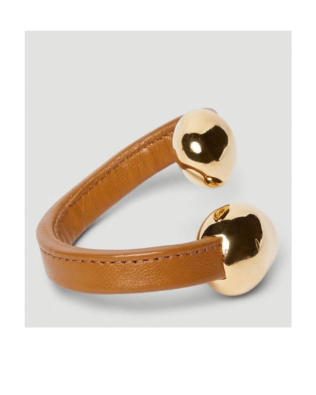 Bottega Veneta Metallic Stoppers Cuff Bracelet