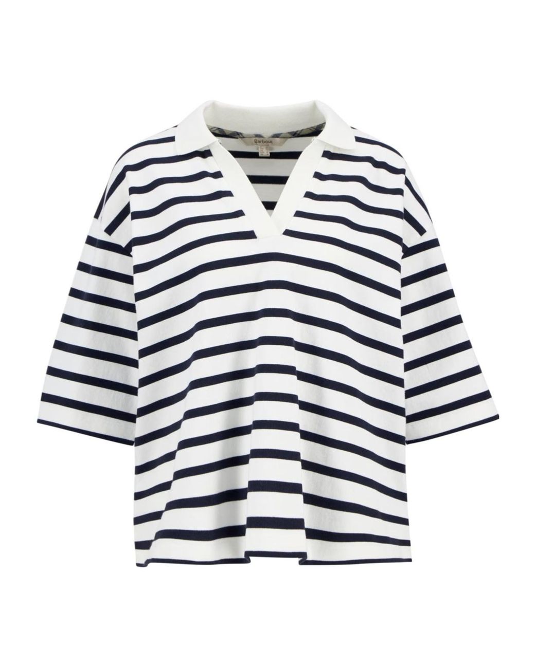 Barbour White Inez Striped T-Shirts
