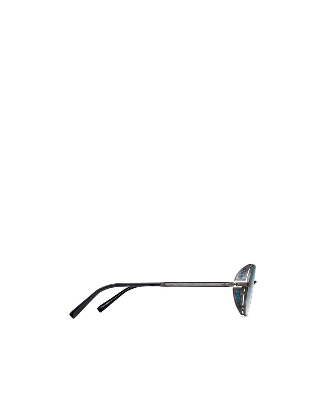 Matsuda Blue Oval Sunglasses for men