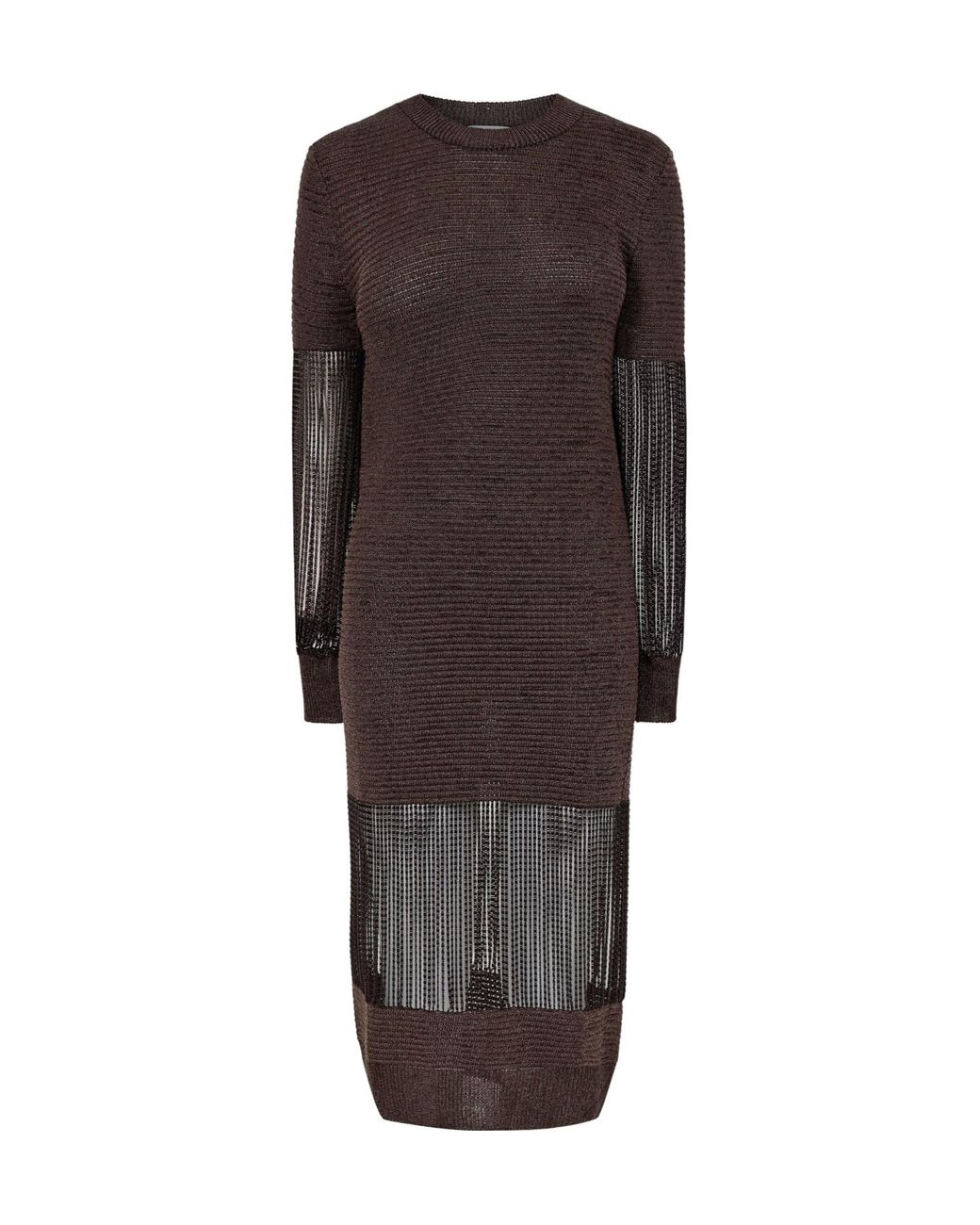 Bottega Veneta Brown Knitted Dress