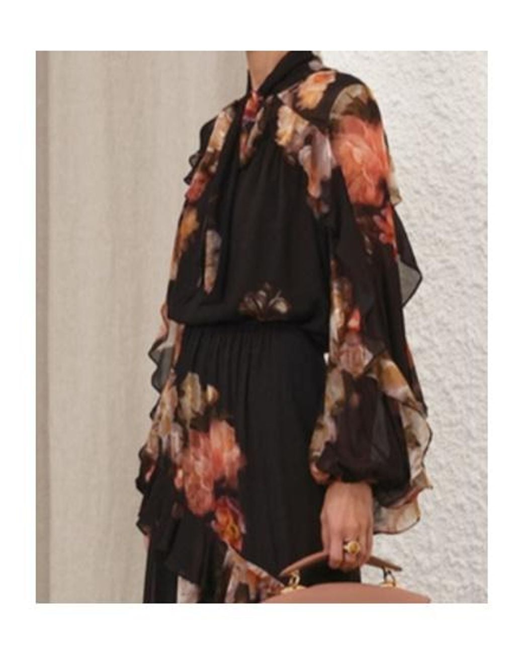 Zimmermann Black Hypnotic Flutter Blouse