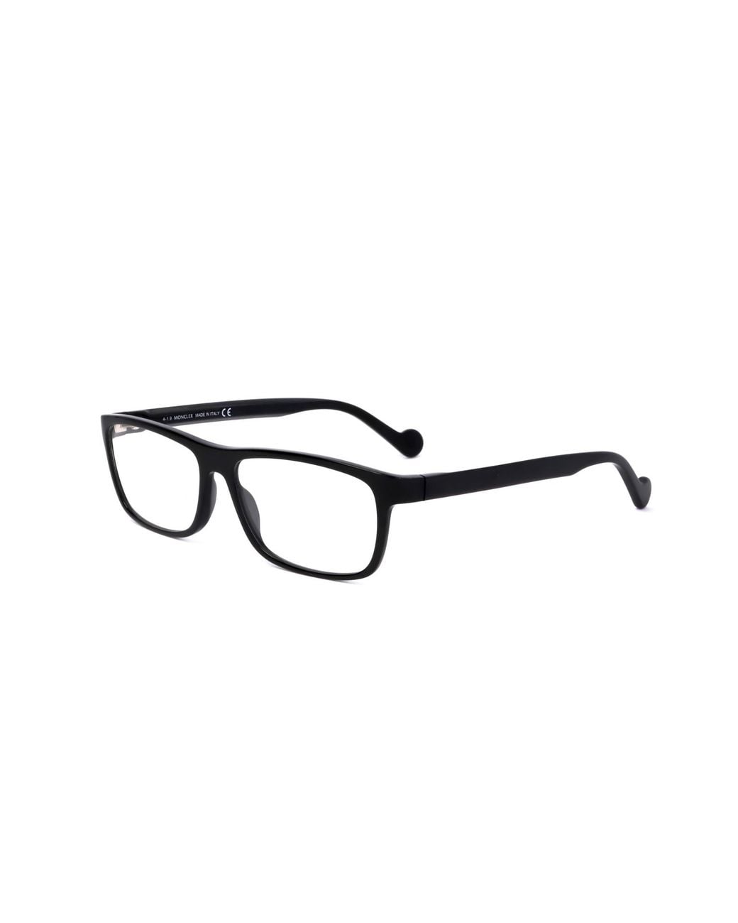 Moncler White Eyewear Rectangular Frame Glasses for men