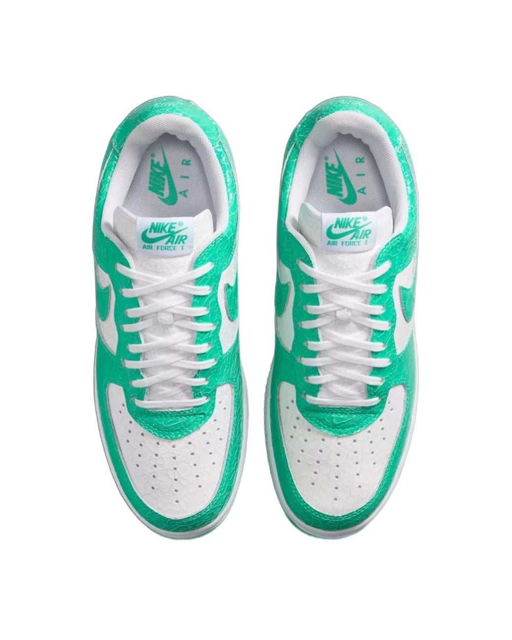Nike Green Air Force 1 Low '01 Cracked Leather Sneakers for men