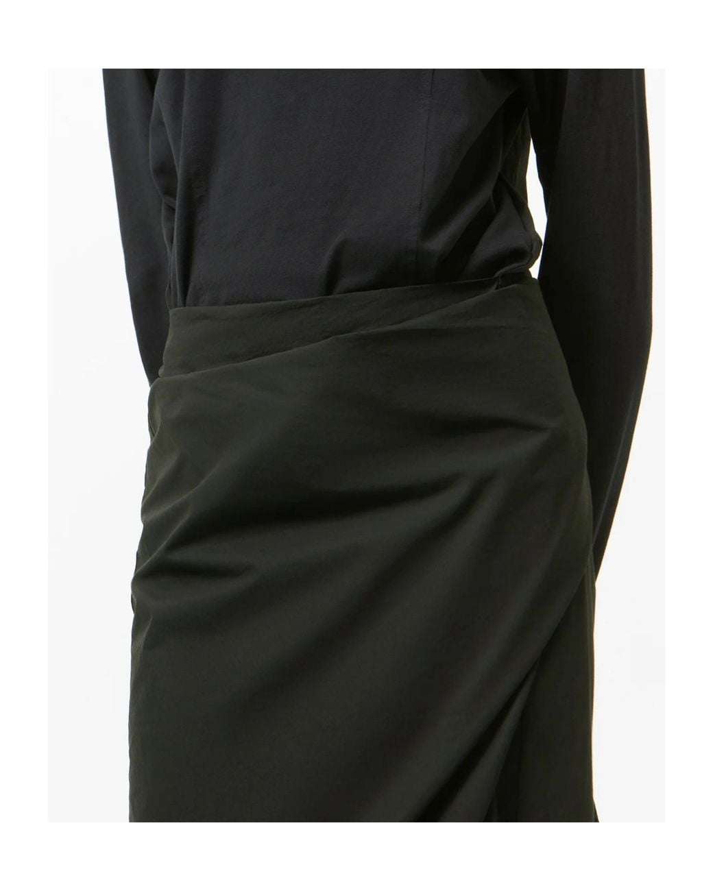 Our Legacy Black Twisted Wrap Dress