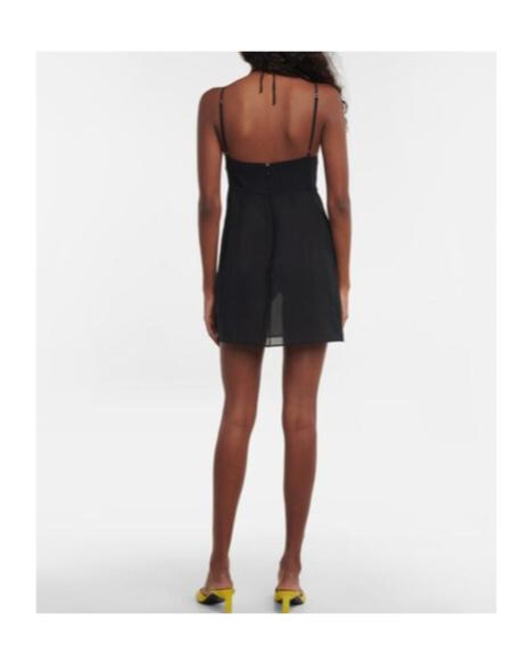 Nensi Dojaka Black Cutout Halterneck Minidress