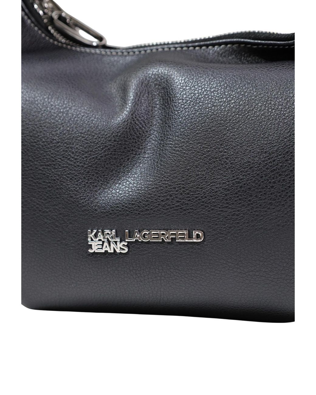 Karl Lagerfeld Blue Logo-Detail Tote Bag