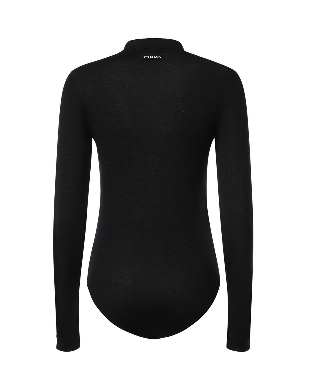 Pinko Black Long-Sleeve Buttoned Bodysuit