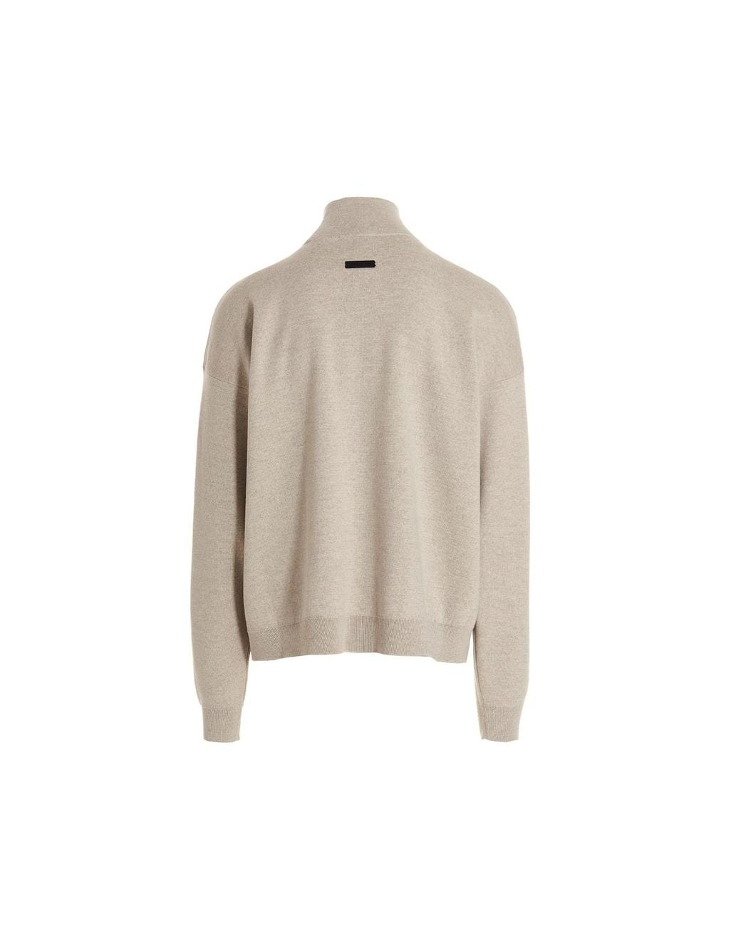 Fear Of God Natural Logo Patch Turtle Neck Jumper for men