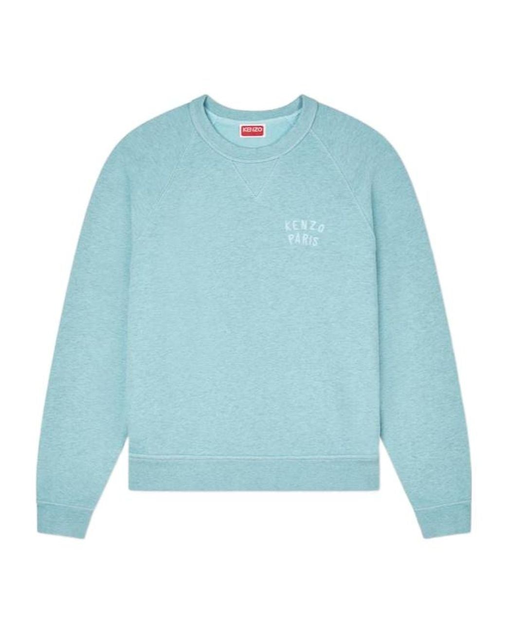 KENZO Blue Embroidered Logo Sweatshirt