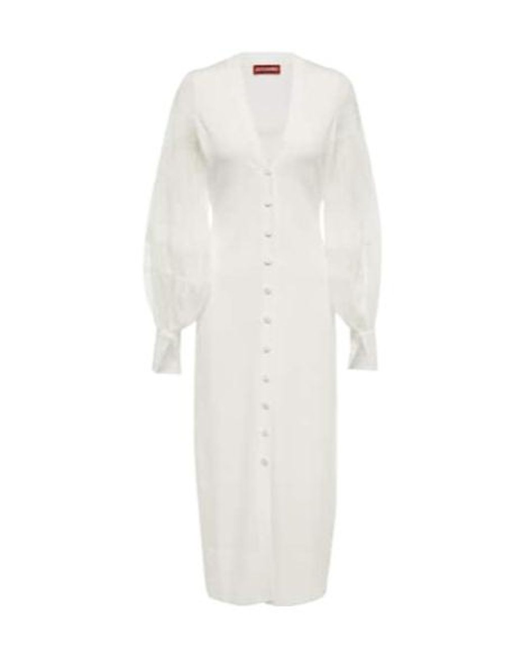 Altuzarra White Harmonia Silk Midi Dress