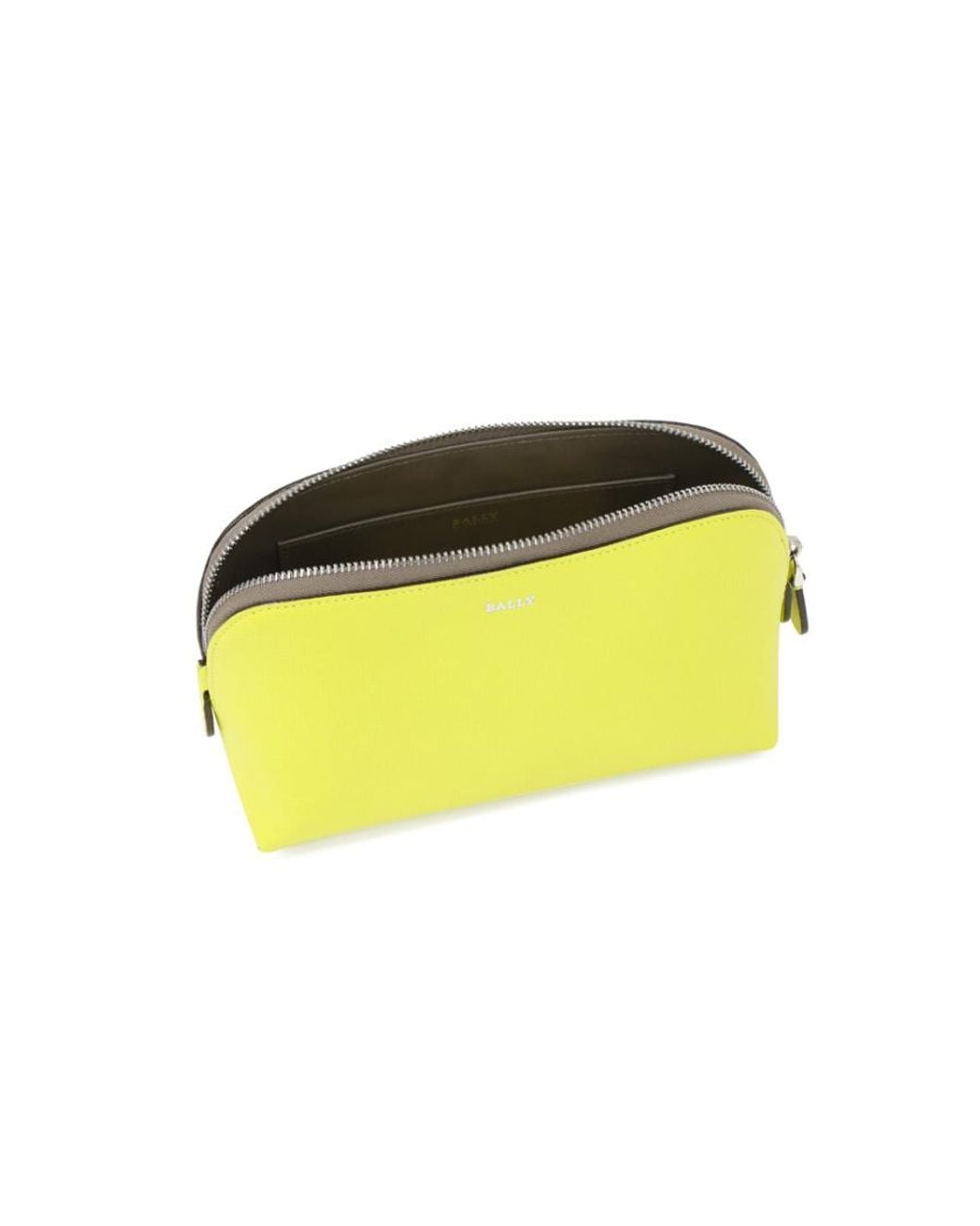 Bally Yellow Zip-Around Wallet