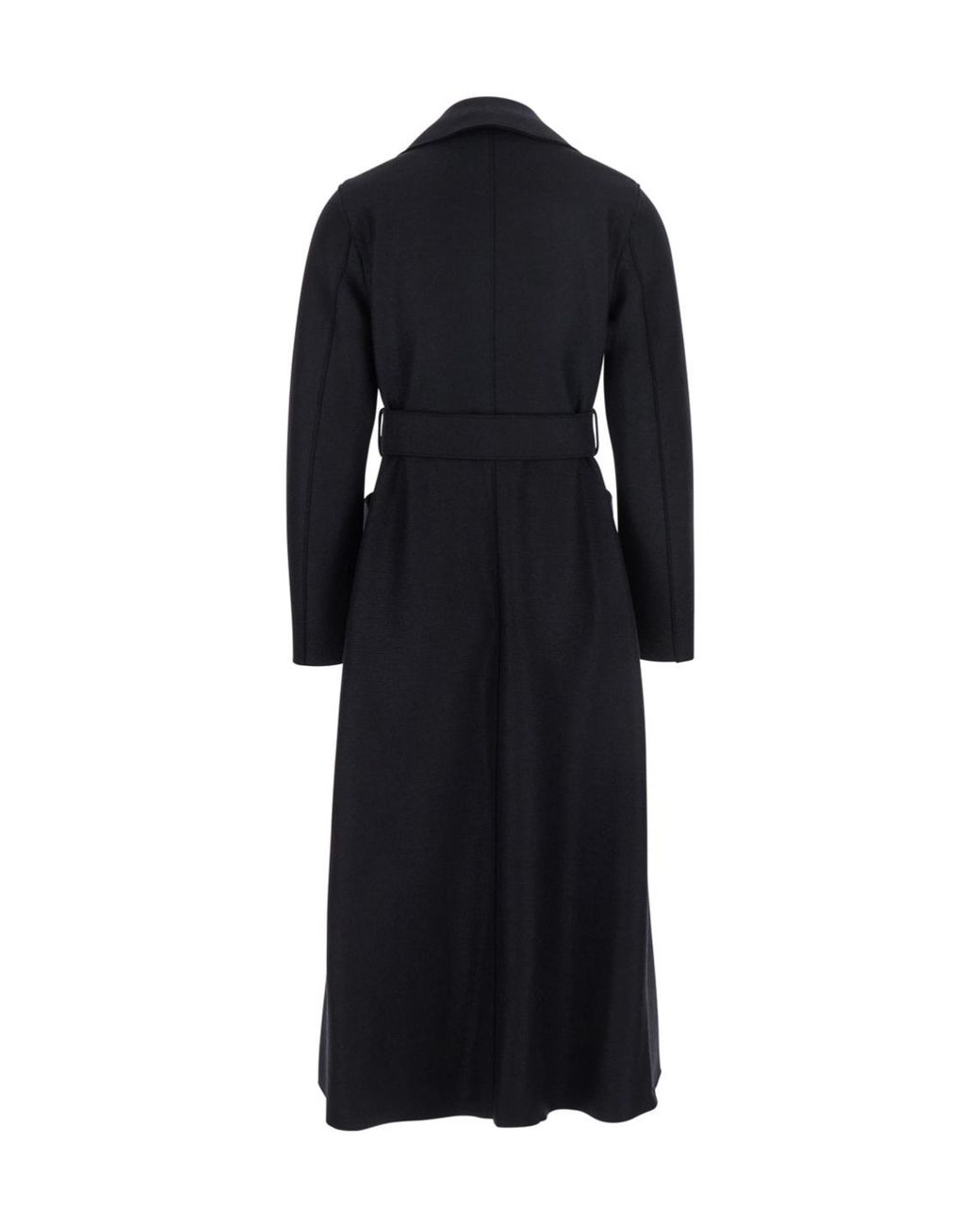 Harris Wharf London Black Maxi Belted Coat