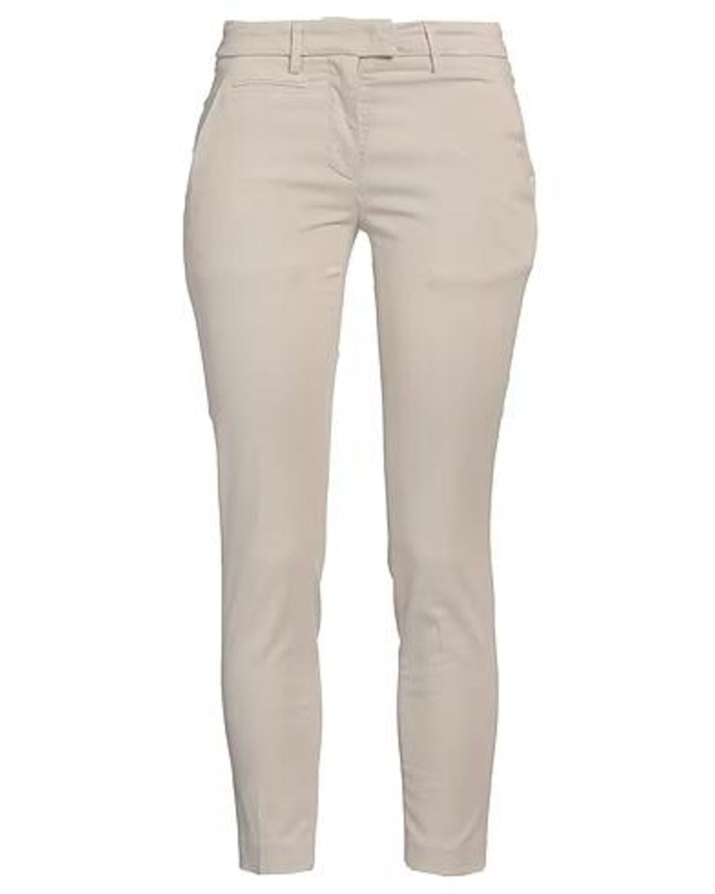 MAX&Co. Natural High-Waisted Straight-Leg Trousers
