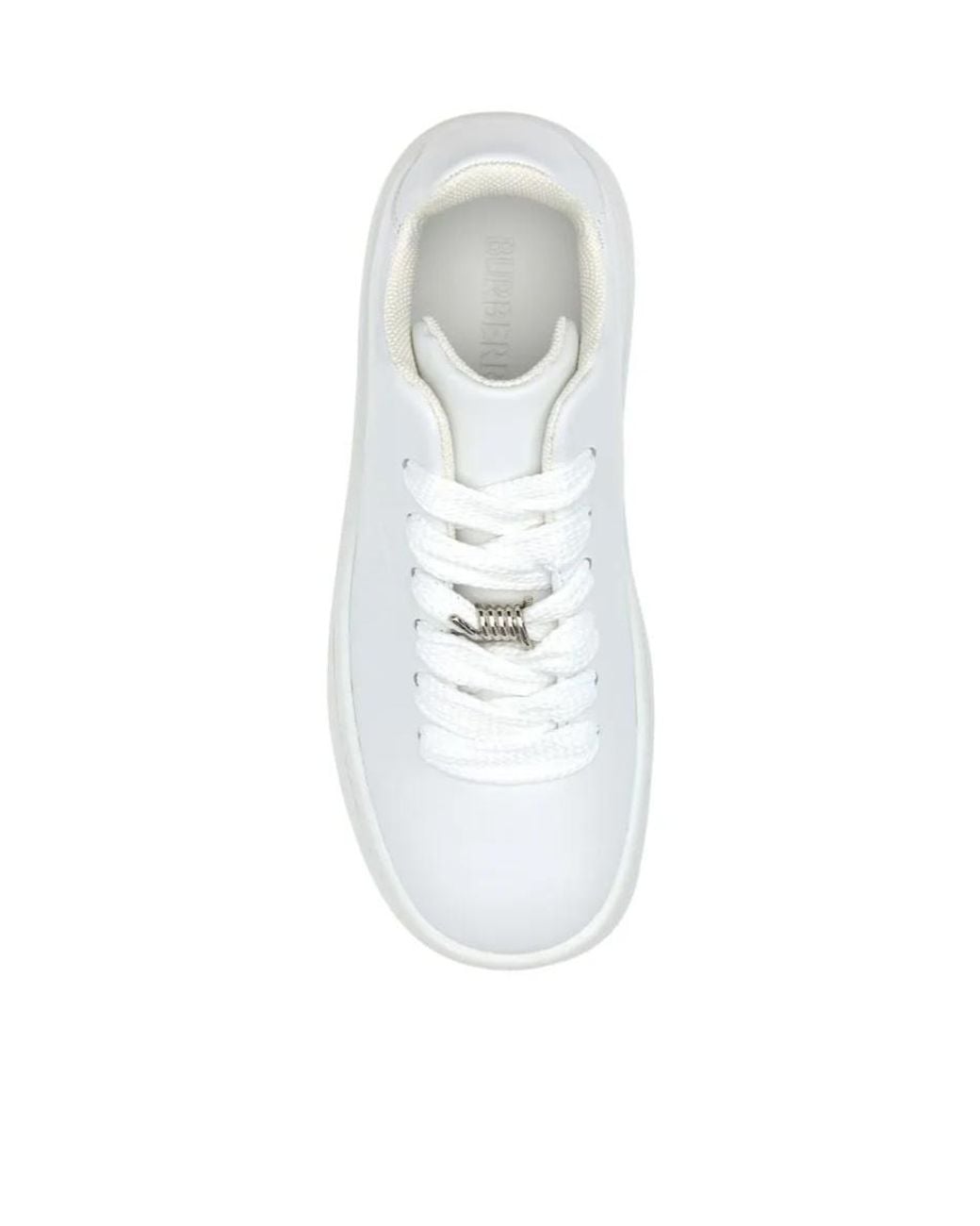Burberry White Ekd Embossed Box Low-Top Sneakers