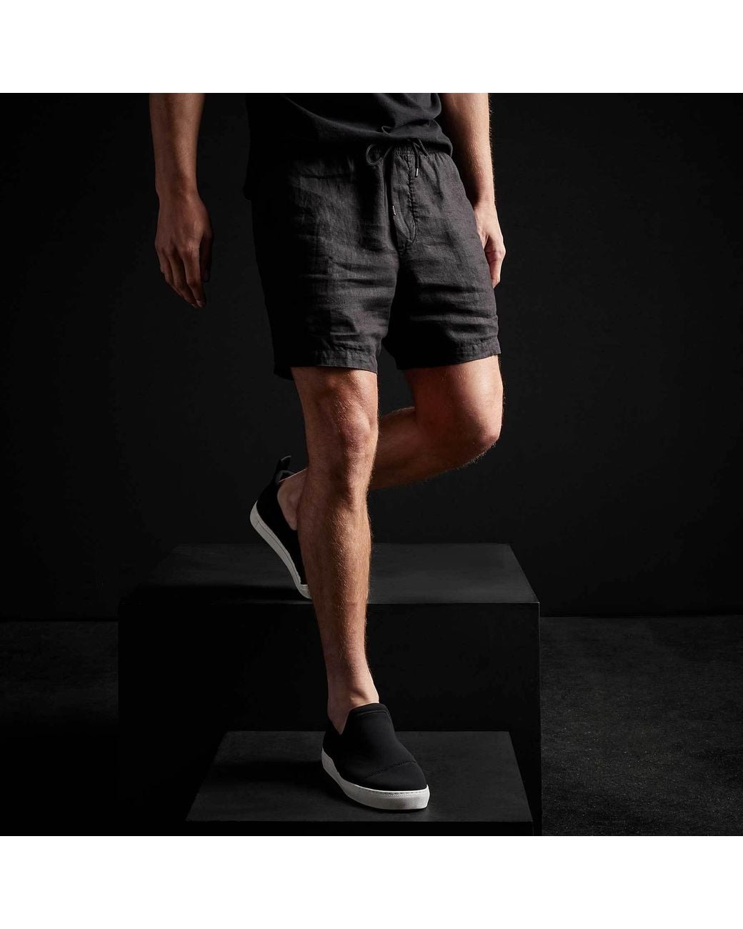 James Perse Black ジェームスパース ライトウェイトショーツ for men