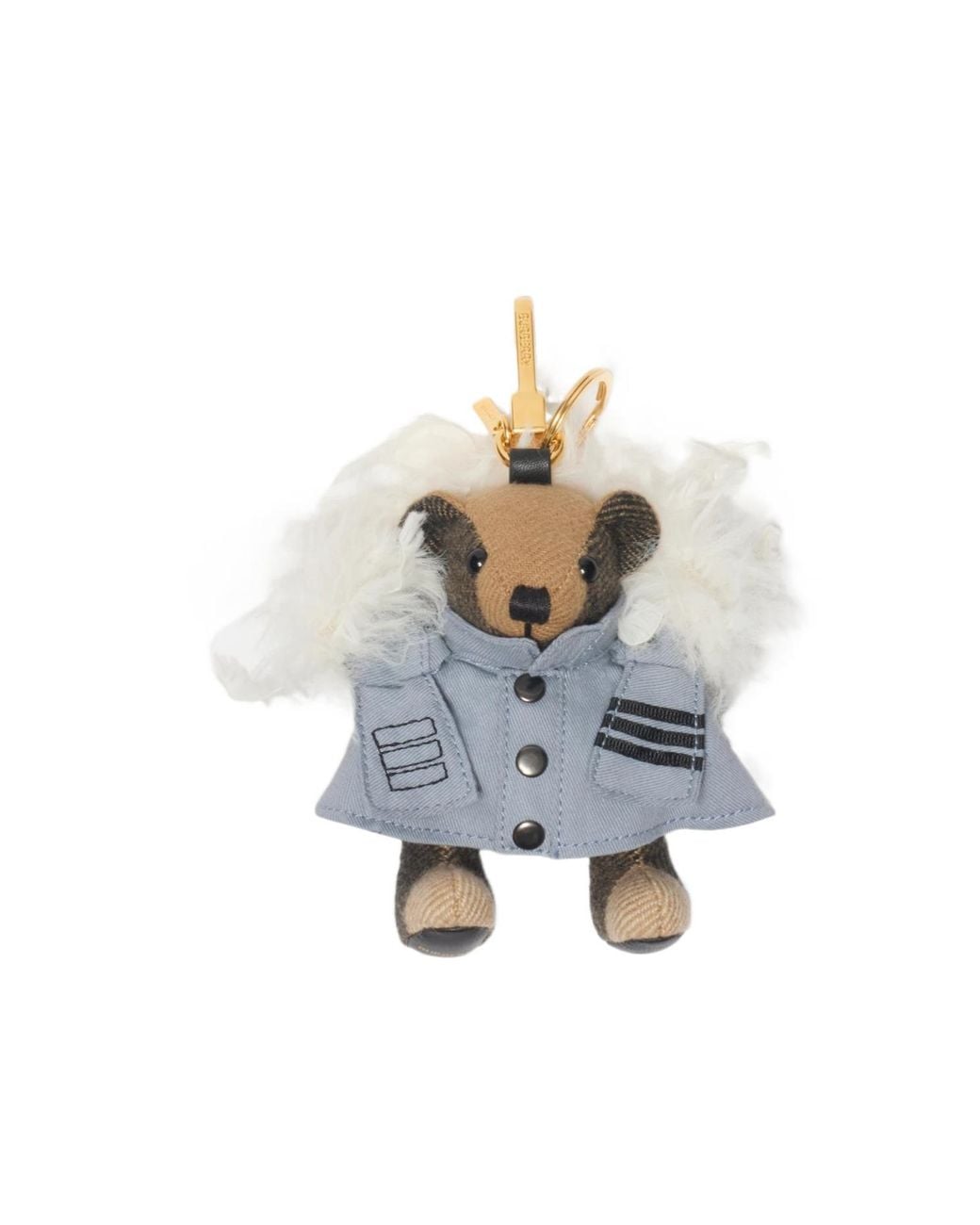 Burberry White Thomas Bear Charm