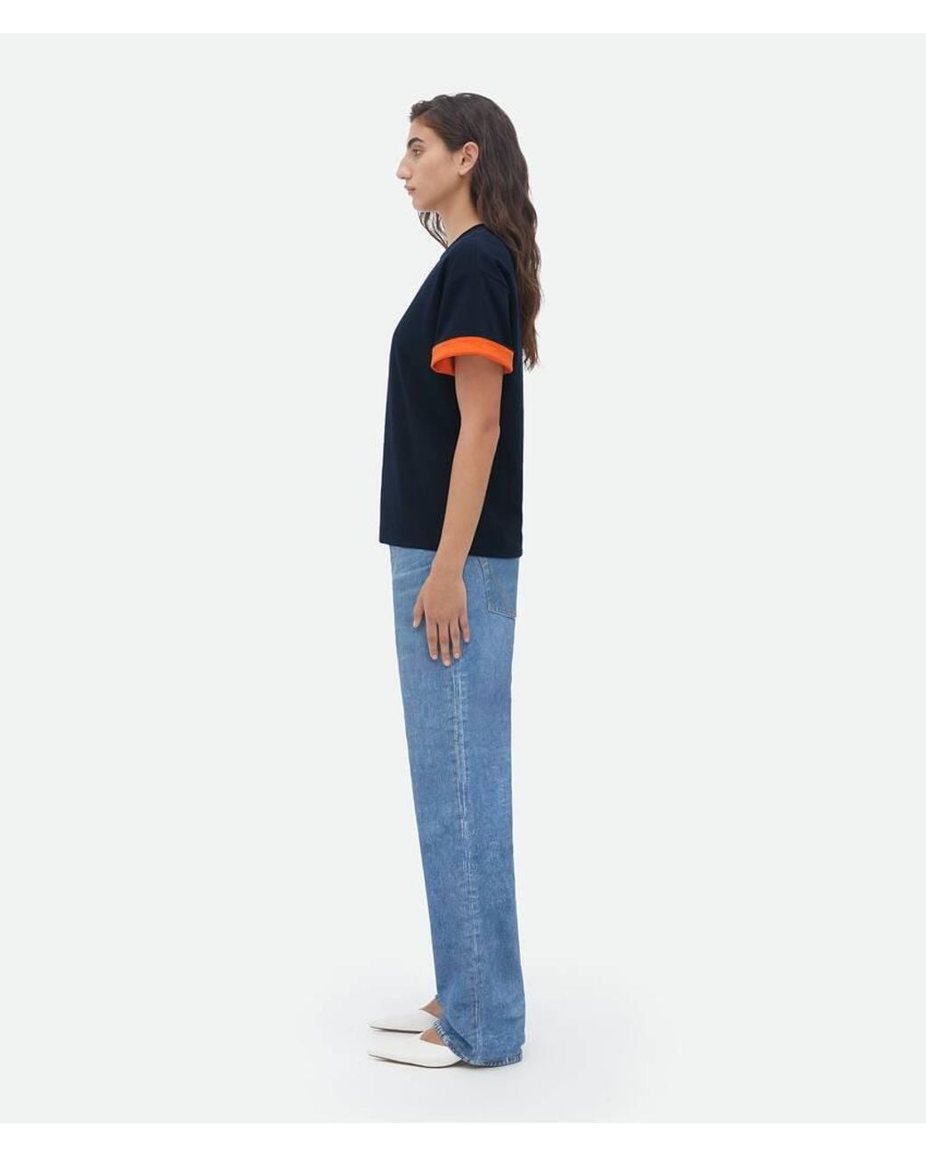 Bottega Veneta Blue Double Plain T-Shirt