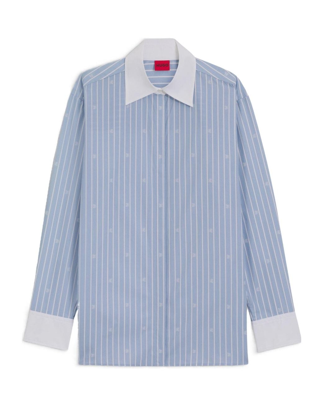 Boss Blue Simple And Versatile Shirt