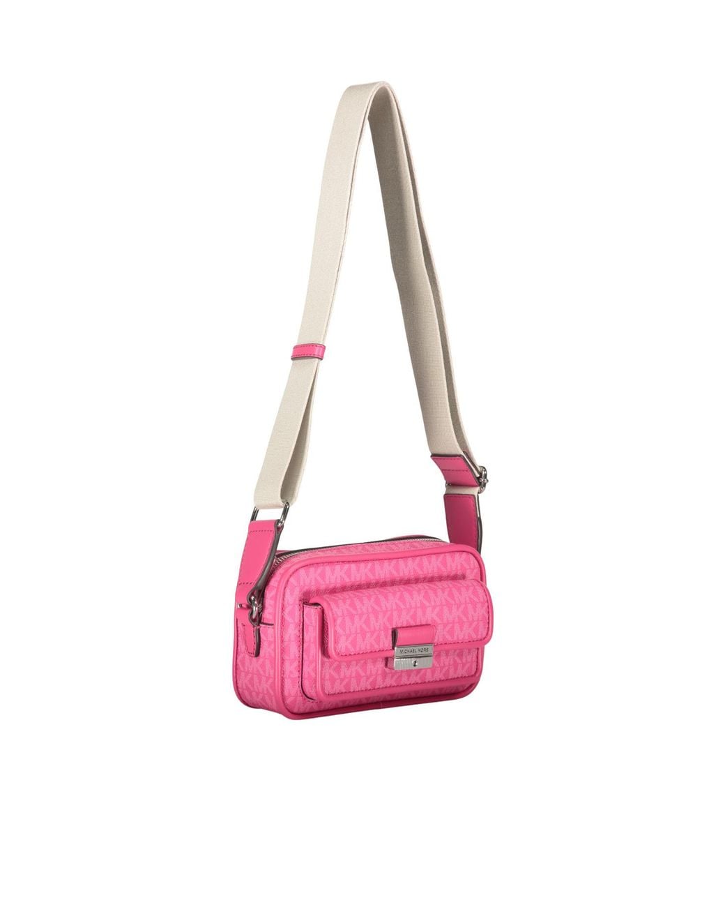 Michael Kors Pink Logo Camera Shoulder Bag