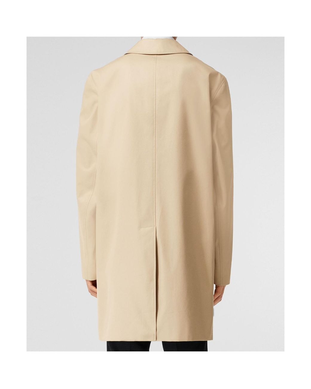 Burberry Natural Single-Breasted Button-Fastening Coat for men