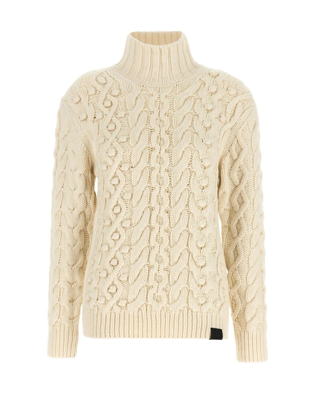 Stella McCartney Natural Bobble Cable Knit Sweater