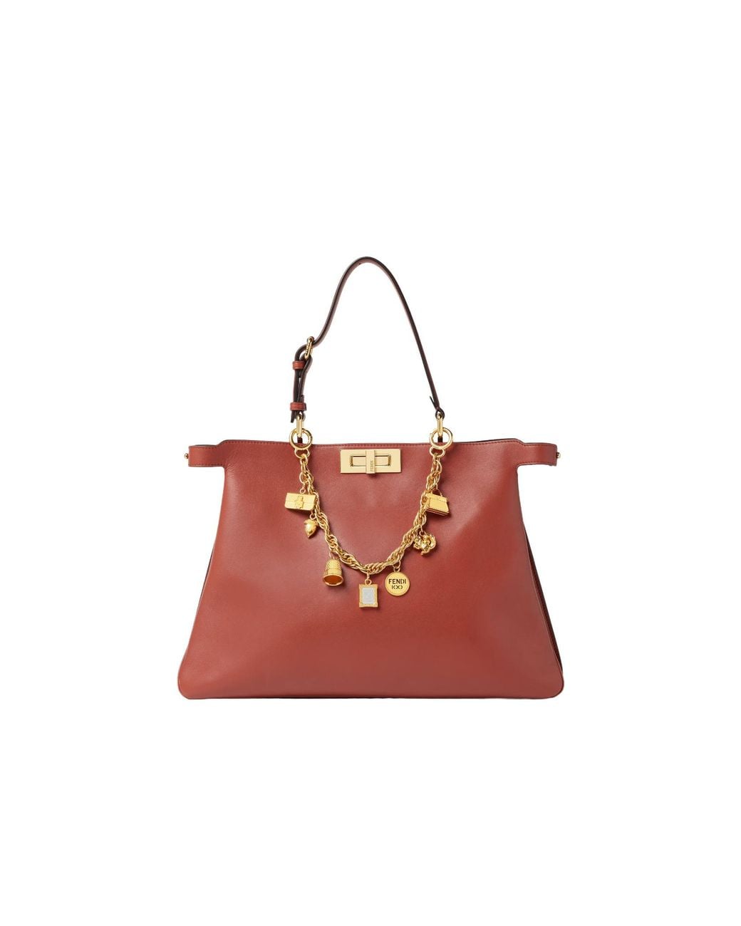 Fendi Metallic Colored Metal Charm