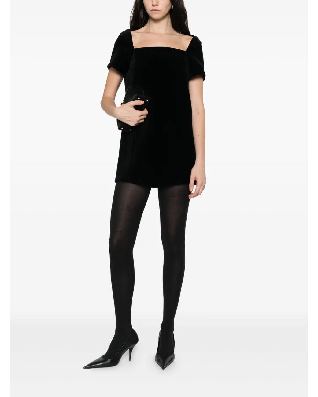 Khaite Black Benji Mini Dress