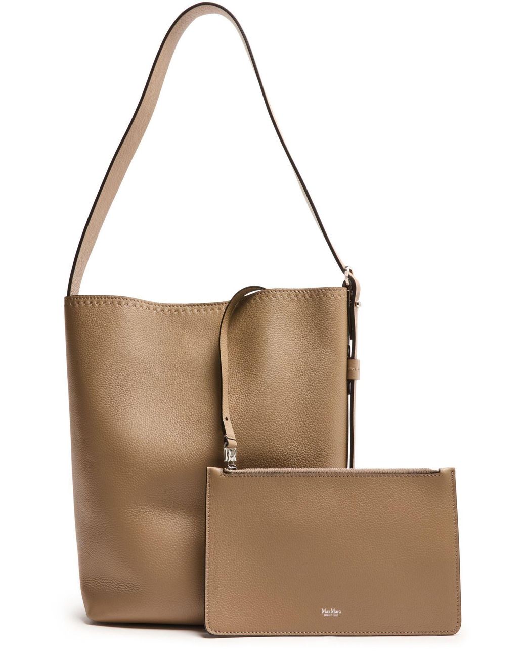 Max Mara White Logo Tote Bag