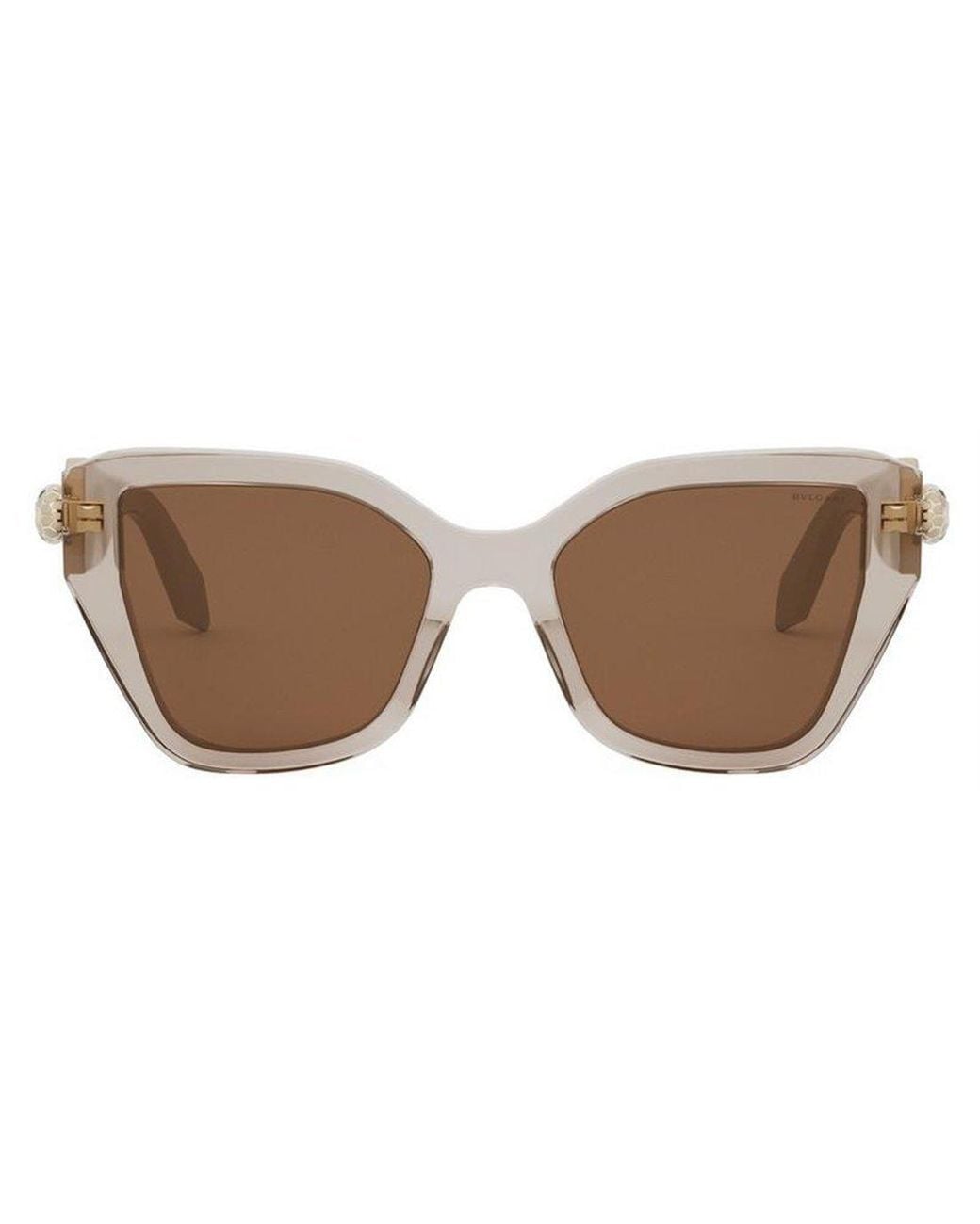BVLGARI Brown Bulgari Serpenti Geometric Sunglasses