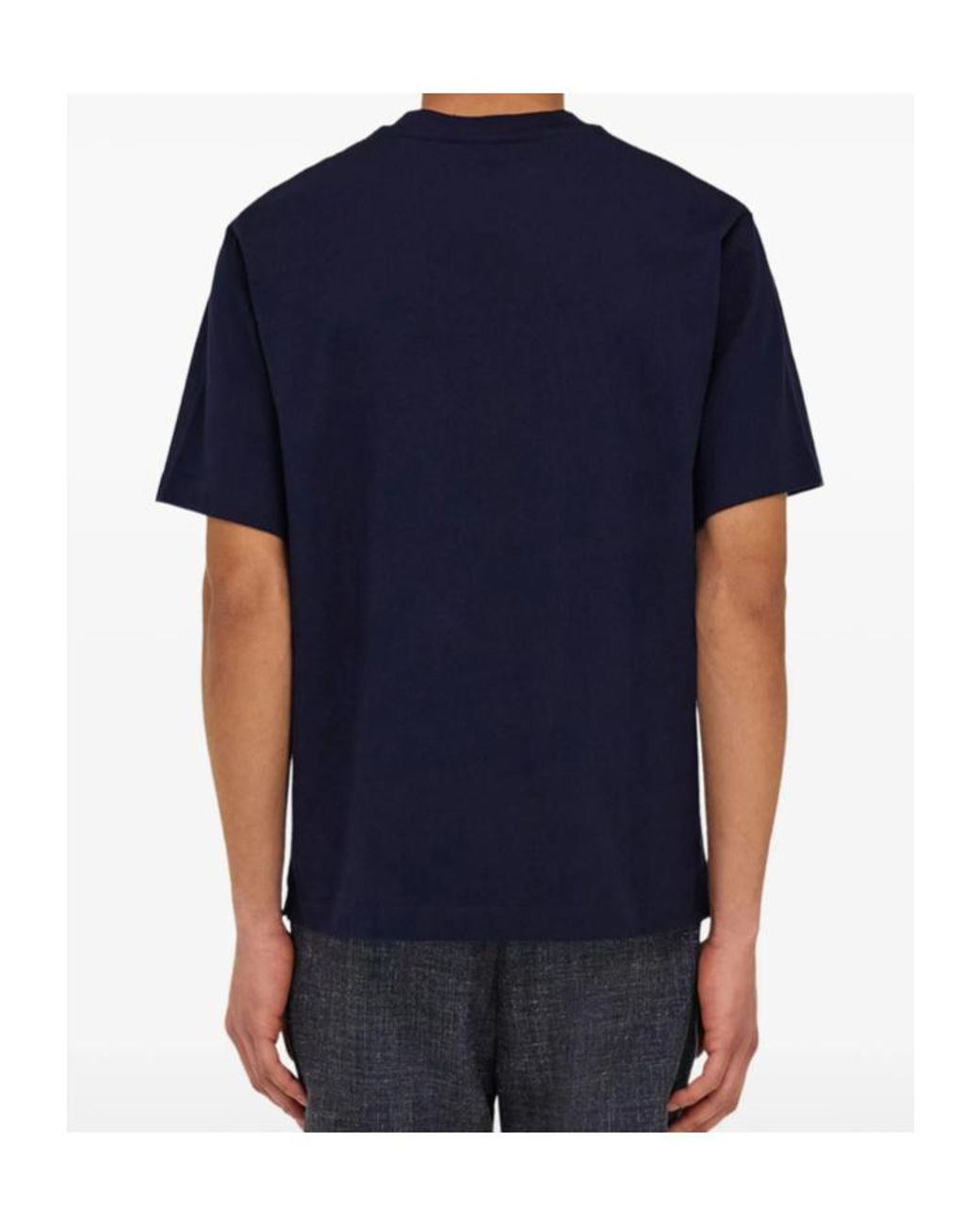 Ferragamo Blue Short-Sleeved T-Shirt for men