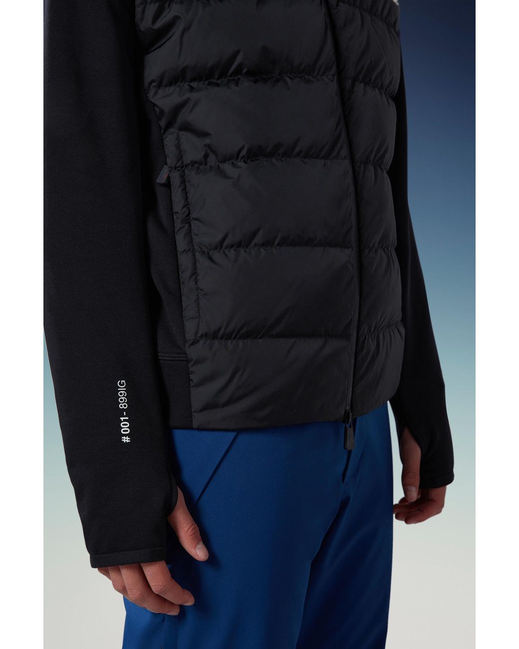 Moncler Black Grenoble Padded Zip-Up Hoodie for men