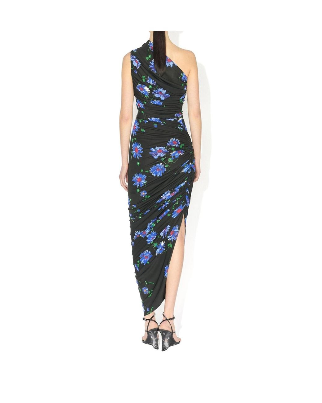 Alaïa Blue Printed Cutout Dress