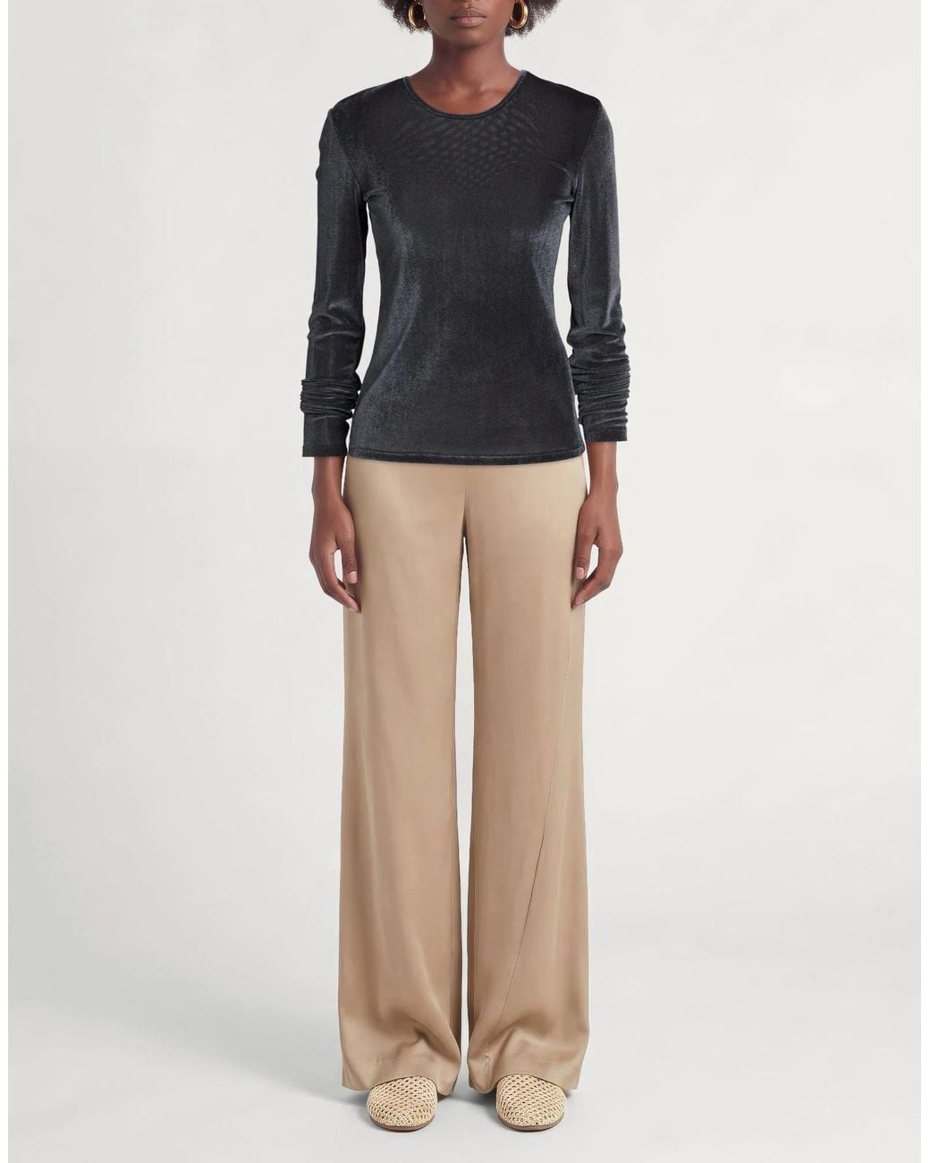 Max Mara Blue Long Sleeves Tops