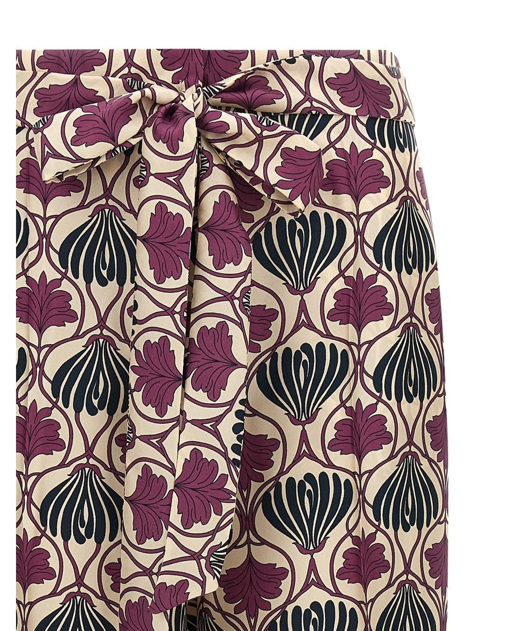 Max Mara Multicolor 'S Timec All-Over Printed Drawstring Pants