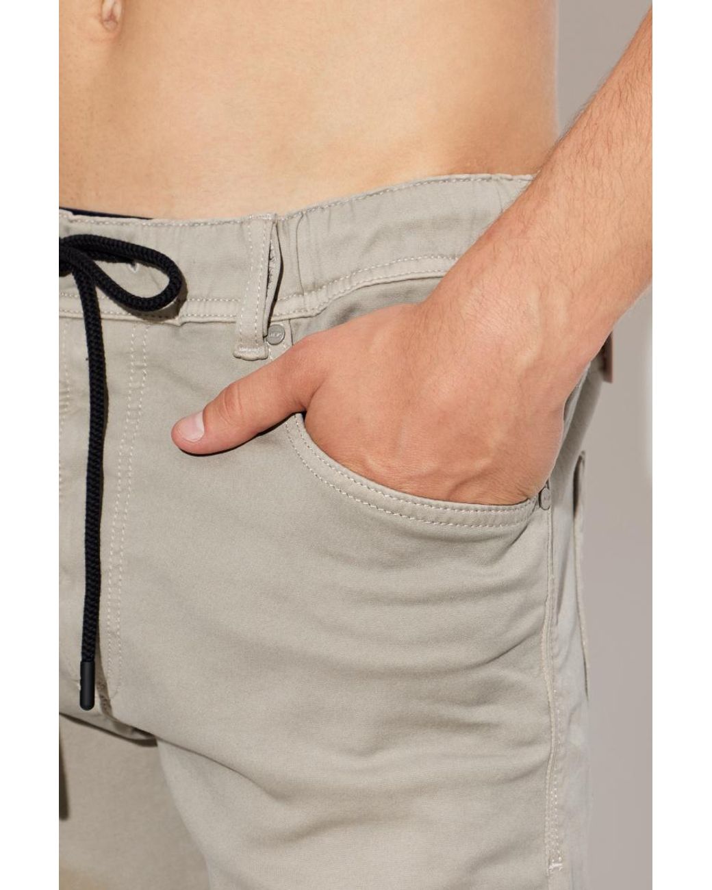 DIESEL Gray "E-Krooley" Trousers for men