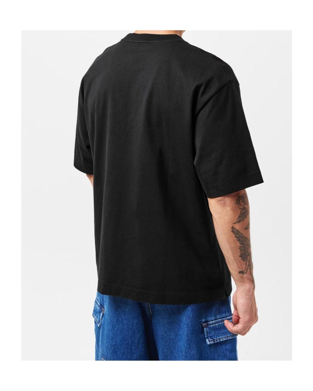 Off-White c/o Virgil Abloh Black Logo Crew Neck T-Shirt for men