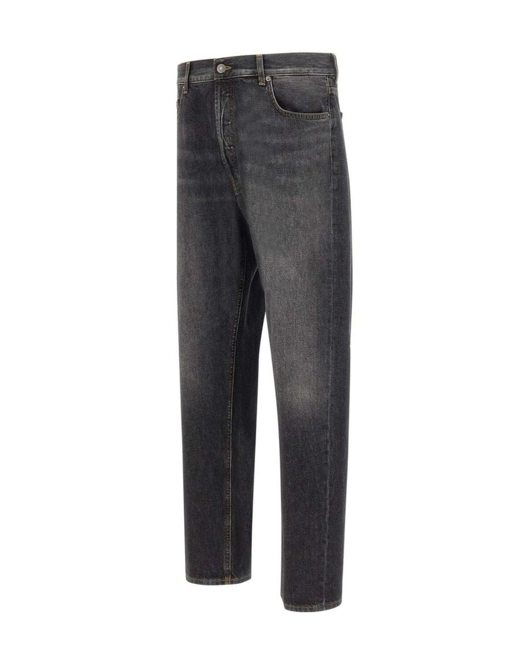 Dondup Gray Yui Relaxed Tapered Jeans for men