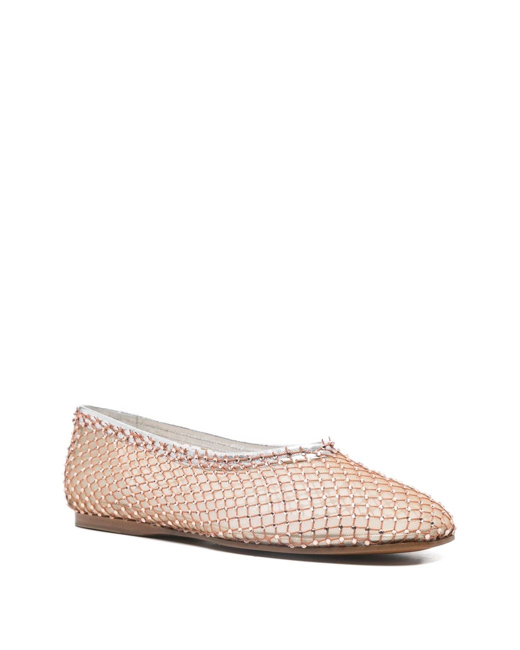 Forte_forte Pink Mesh Ballet Flats