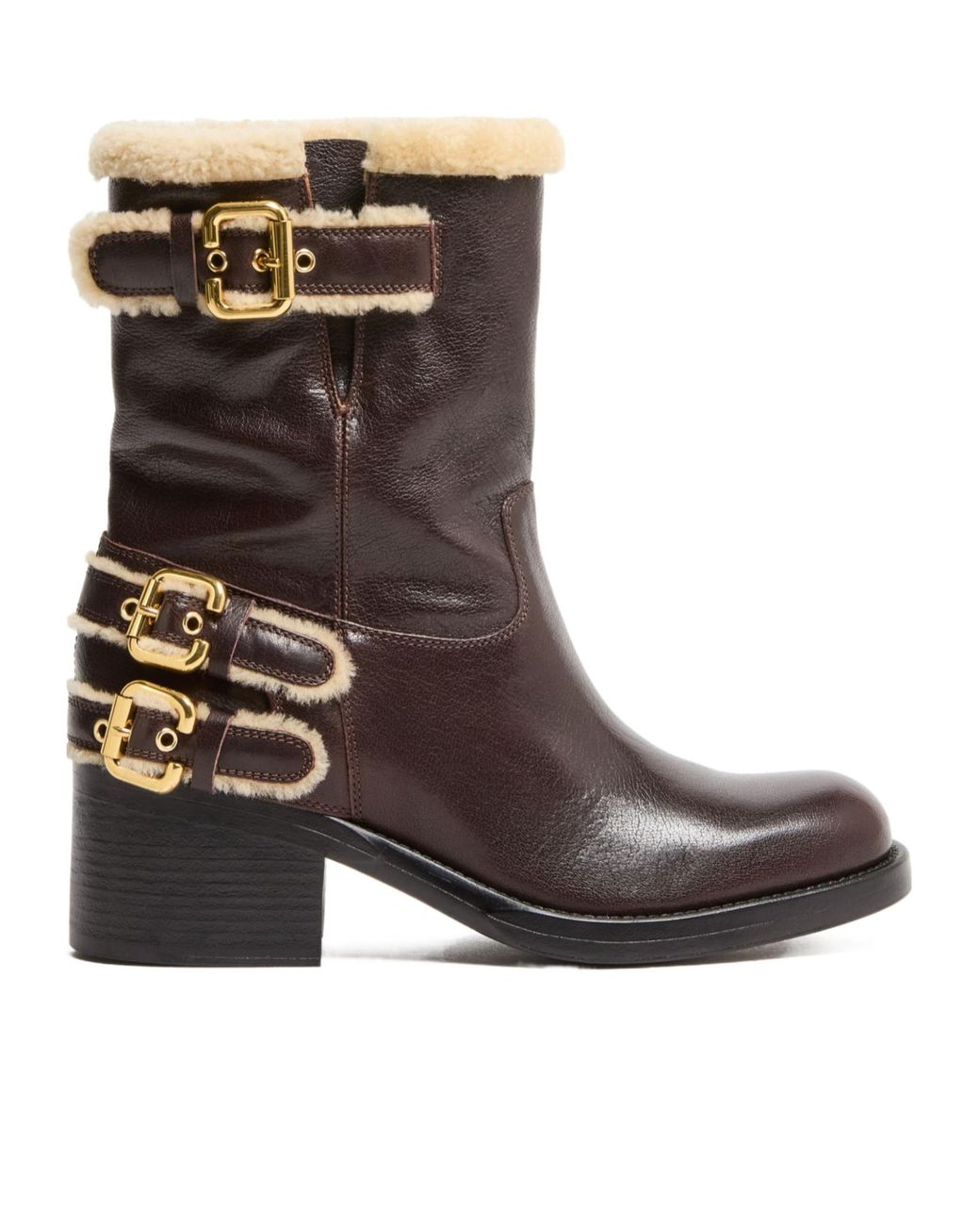 Chloé Brown Dakota Ankle Boots