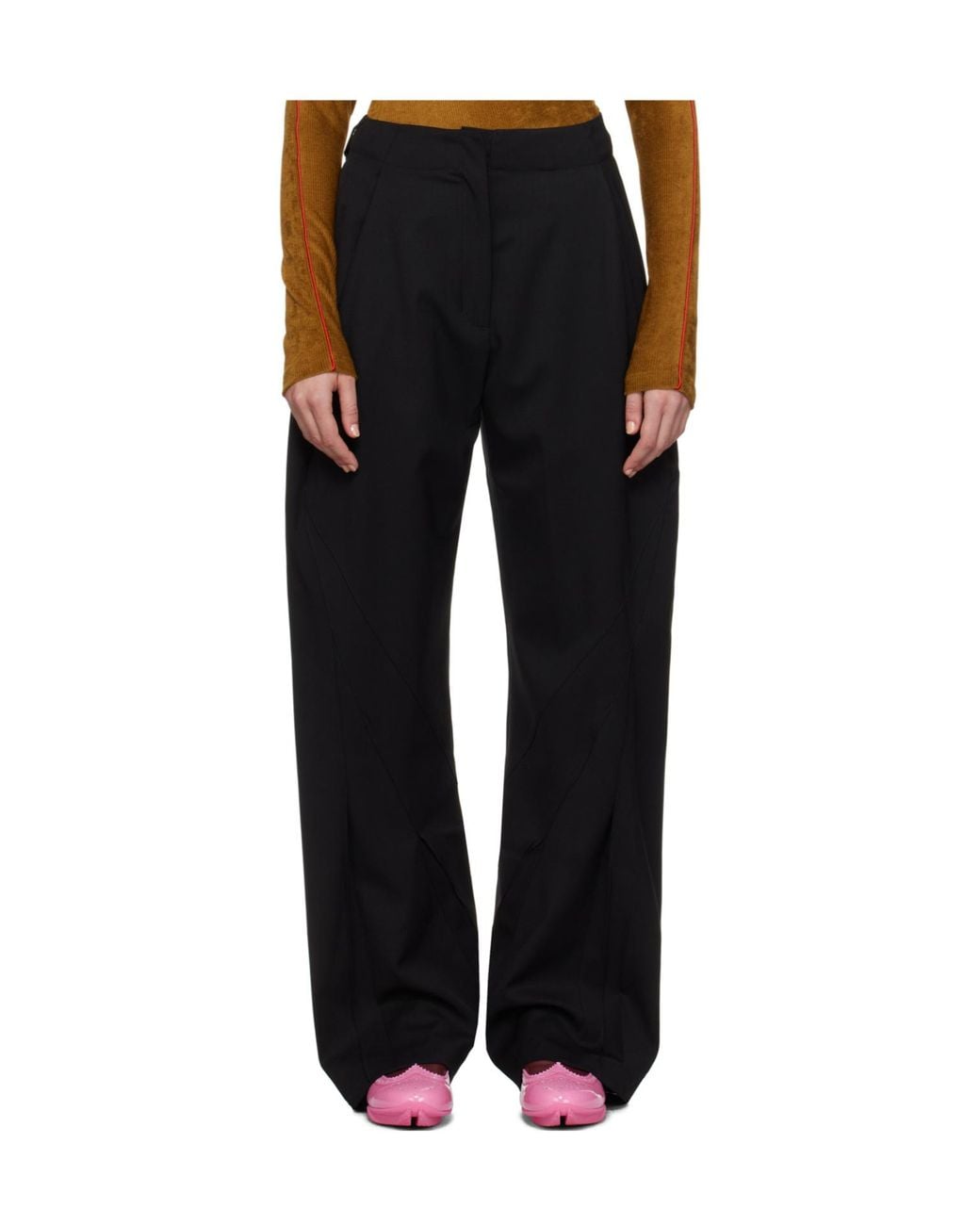 Kiko Kostadinov Black Venari Stretch Trousers