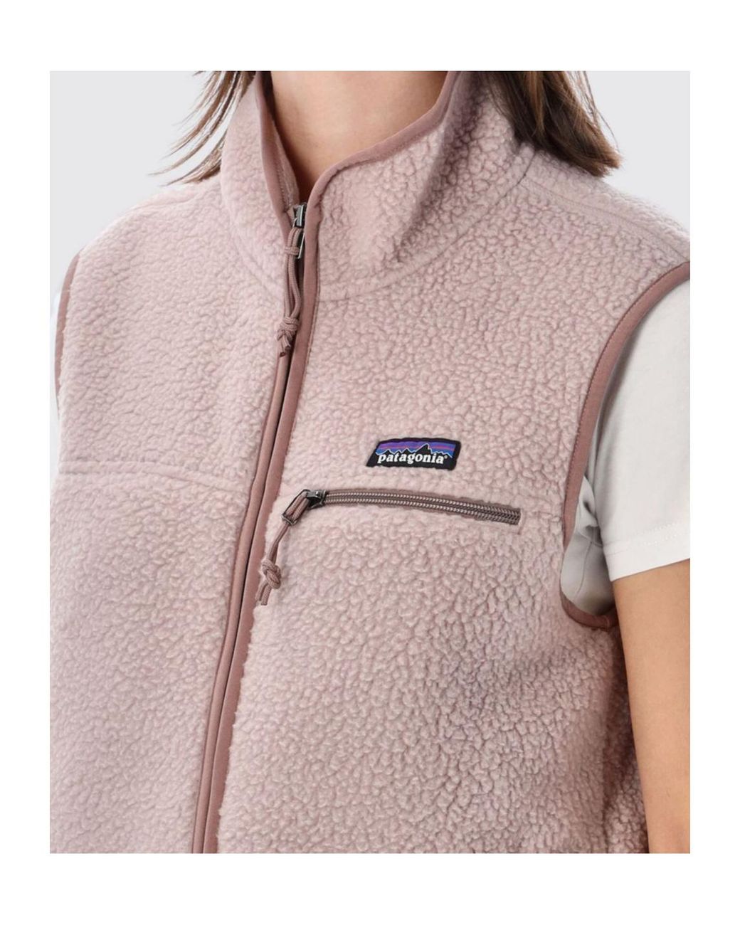 Patagonia Pink Retro Pile Fleece Vest
