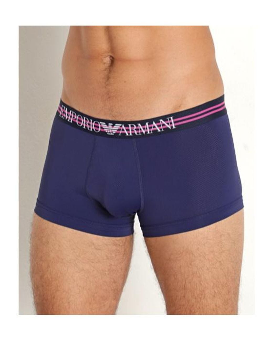 Emporio Armani Blue Elastic Waist Underpants for men