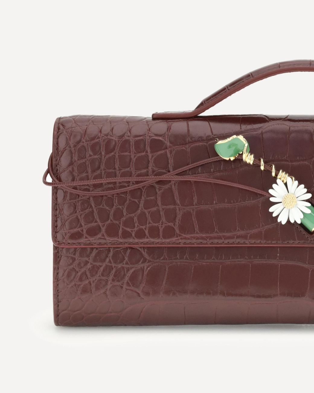 Bottega Veneta Brown Rectangular Clutch