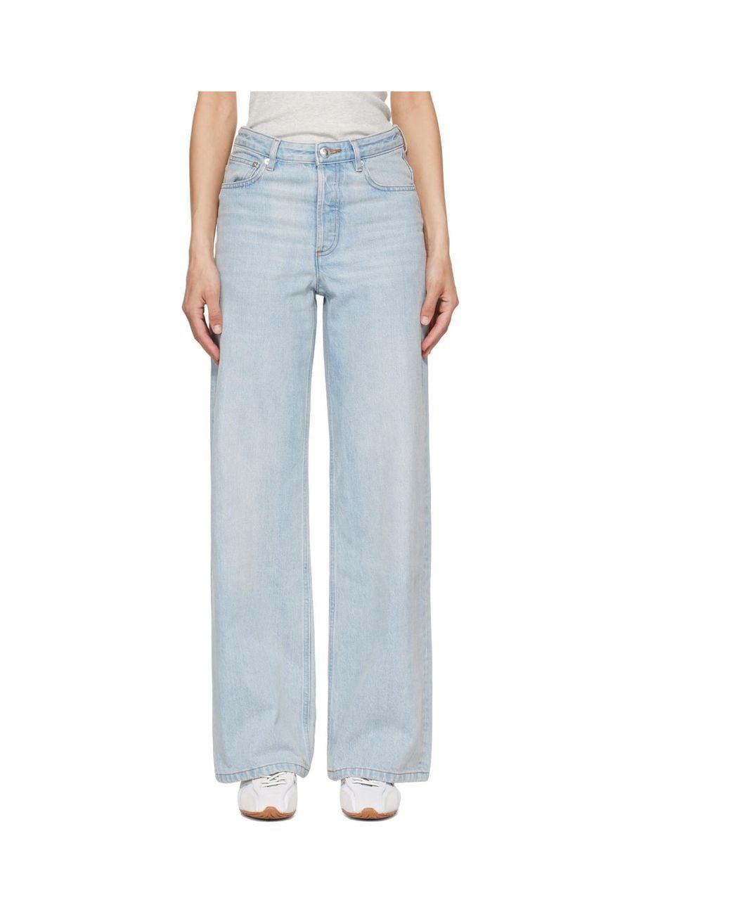 A.P.C. Blue Elisabeth Wide-Leg Jeans