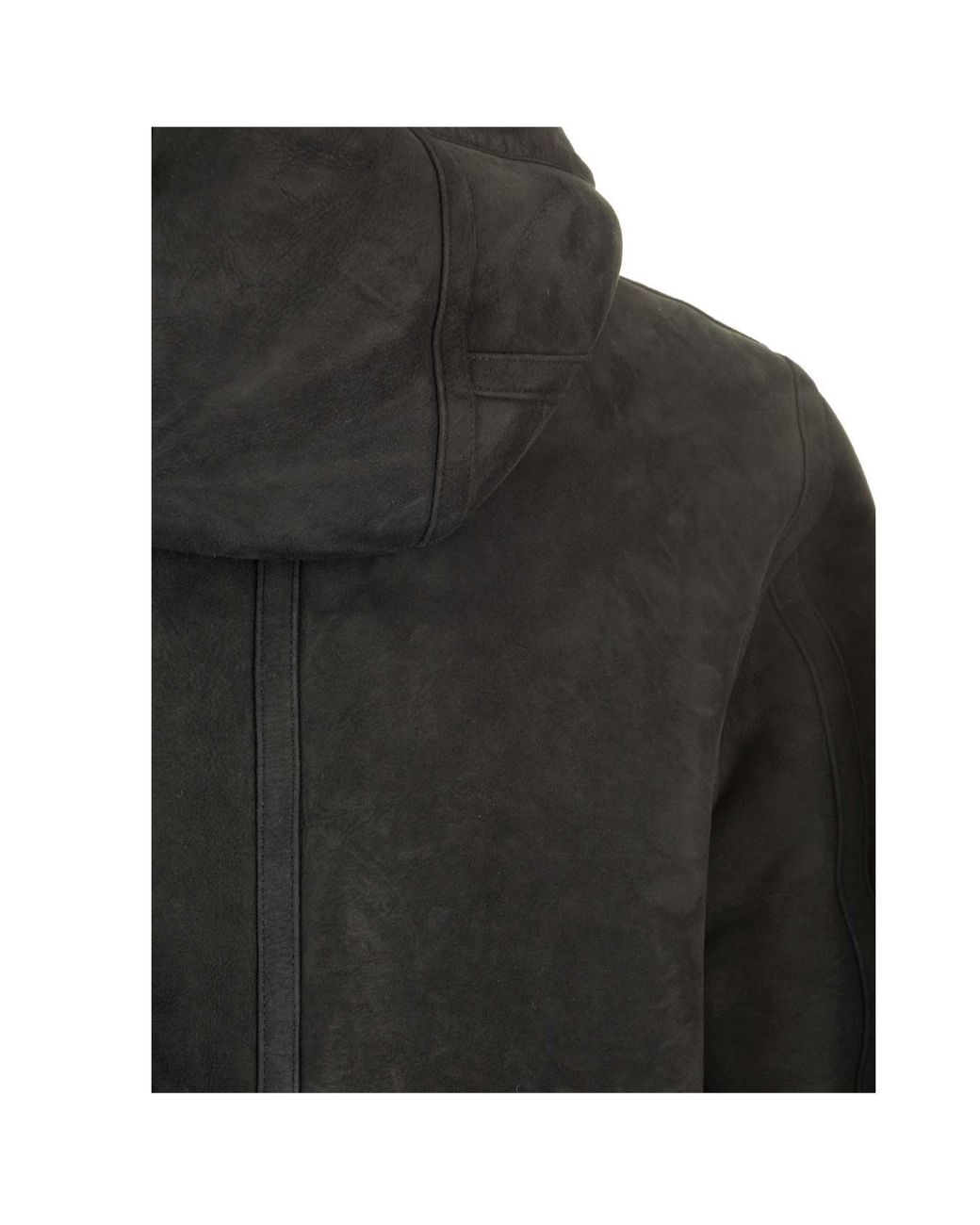 Stone Island Black Hooded Zipped Jacket for men