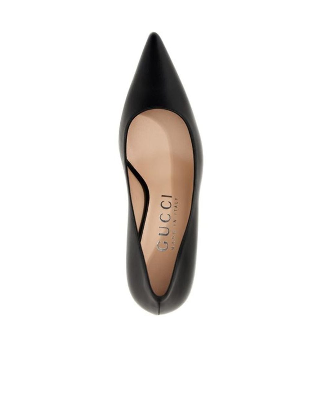 Gucci Black Pointed Toe Slip-On Pumps